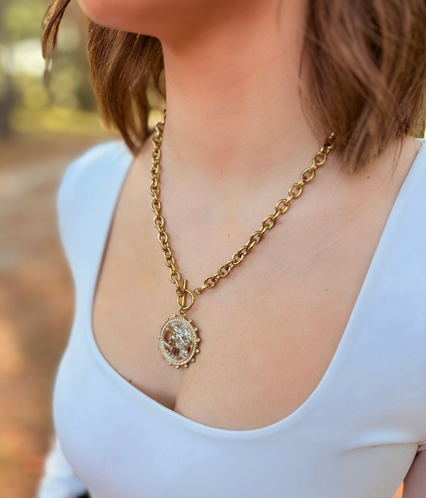Coin Pendant Necklace